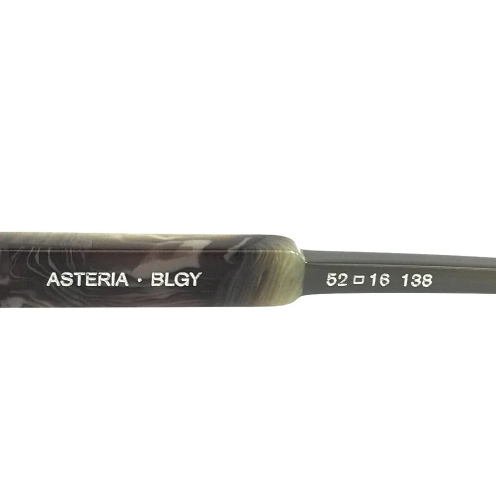 Etnia Barcelona Eyeglasses Frames ASTERIA BLGY Blue Gray Horn Cat Eye 52-16-138